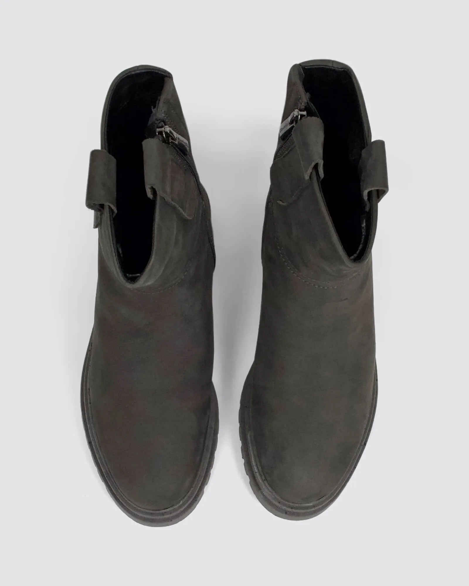 26813 ANKLE BOOTS DARK GREY LEATHER