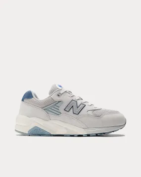 580 'Grey Day'  Raincloud / NB Navy / Silver Metallic Low Top Sneakers
