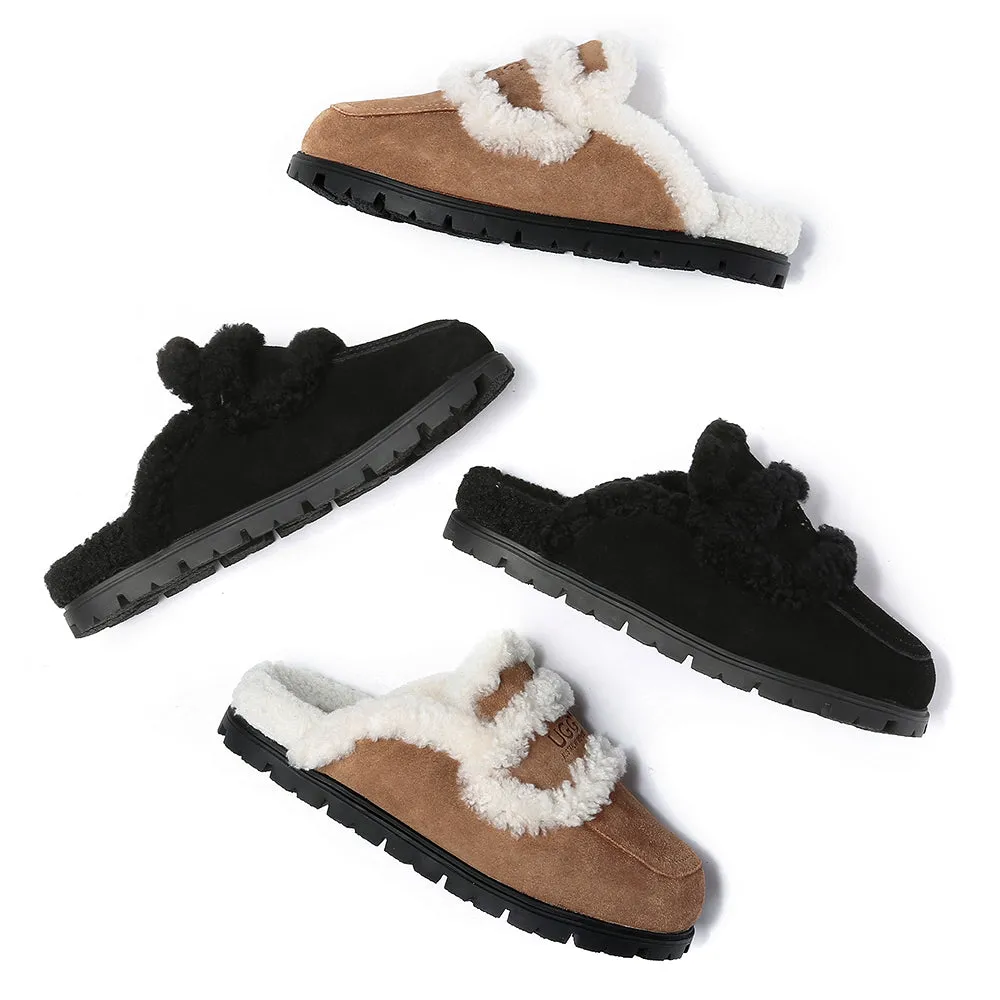 AUSTRALIAN SHEPHERD® UGG Slippers Sheepskin Wool Shearling Lined Remi #AS2054