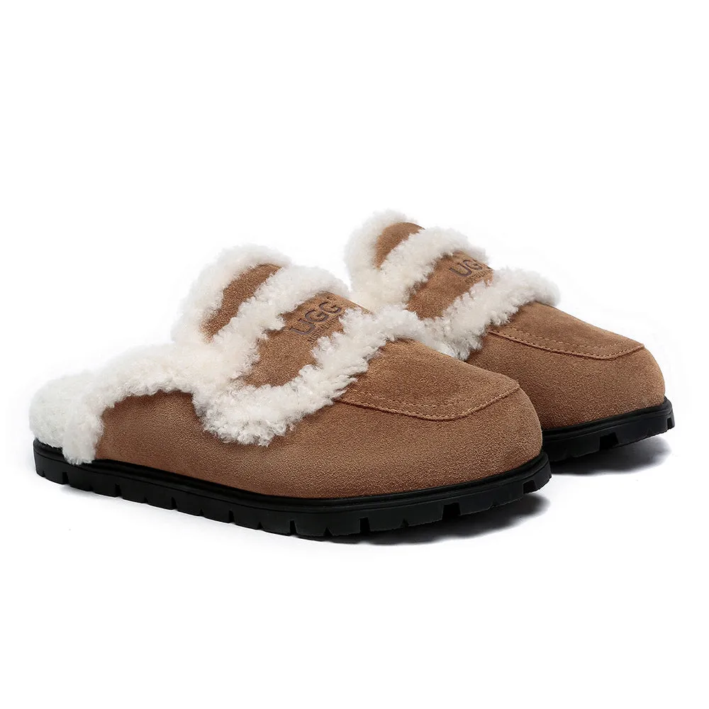 AUSTRALIAN SHEPHERD® UGG Slippers Sheepskin Wool Shearling Lined Remi #AS2054