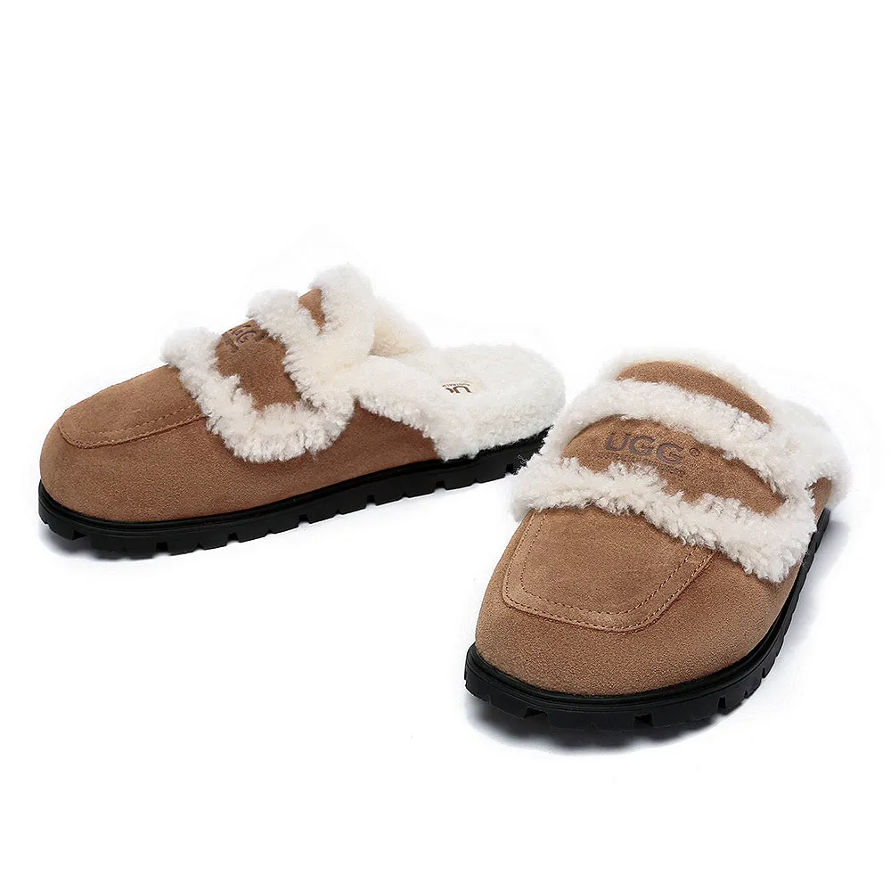 AUSTRALIAN SHEPHERD® UGG Slippers Sheepskin Wool Shearling Lined Remi #AS2054