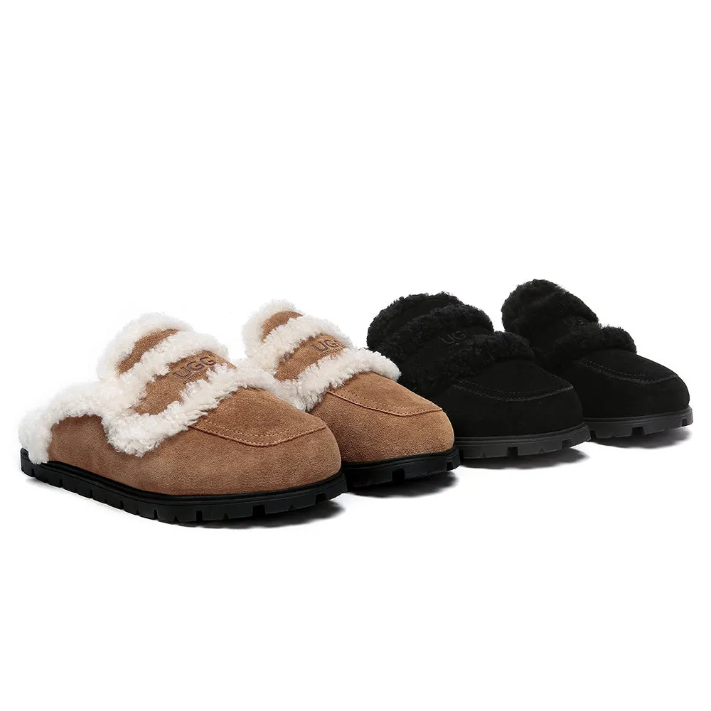 AUSTRALIAN SHEPHERD® UGG Slippers Sheepskin Wool Shearling Lined Remi #AS2054