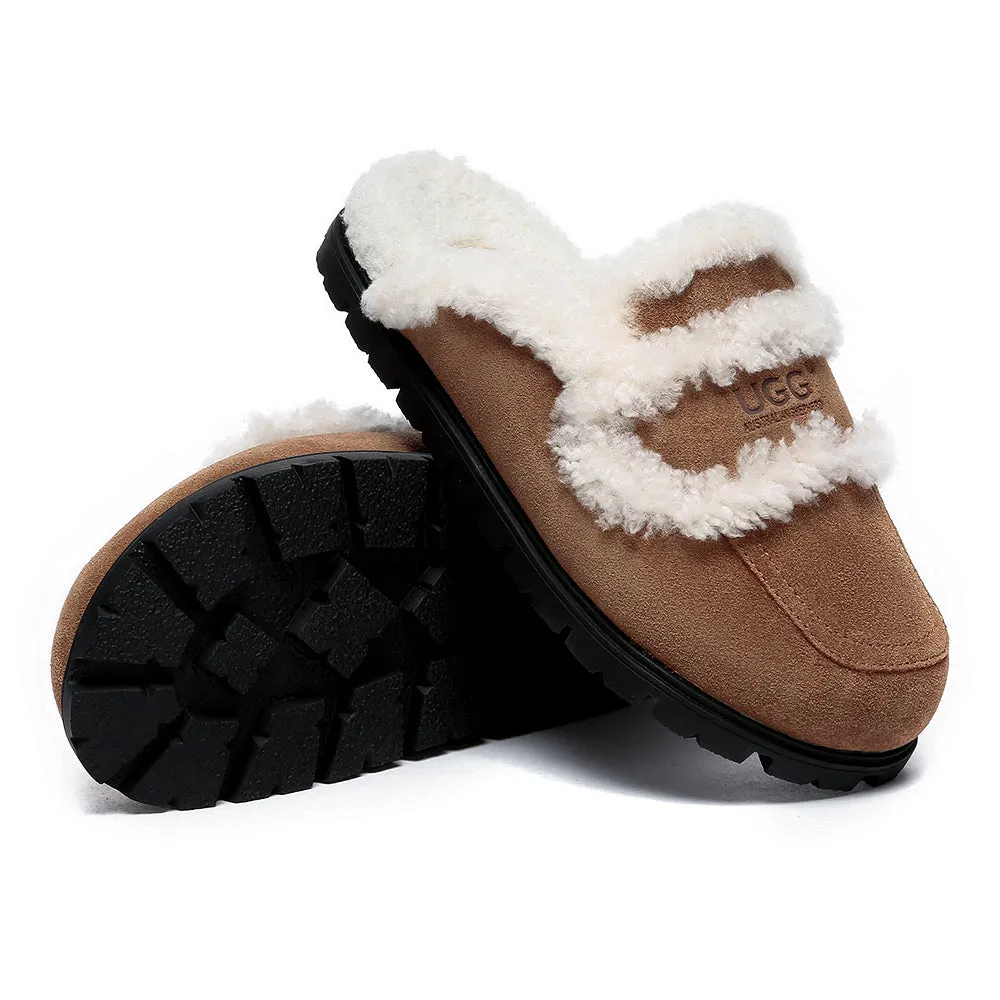 AUSTRALIAN SHEPHERD® UGG Slippers Sheepskin Wool Shearling Lined Remi #AS2054