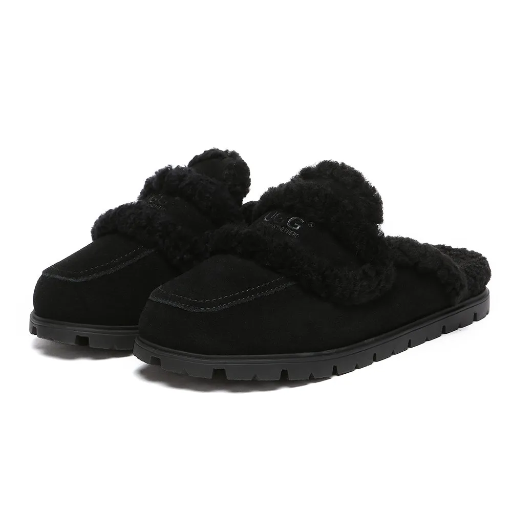 AUSTRALIAN SHEPHERD® UGG Slippers Sheepskin Wool Shearling Lined Remi #AS2054