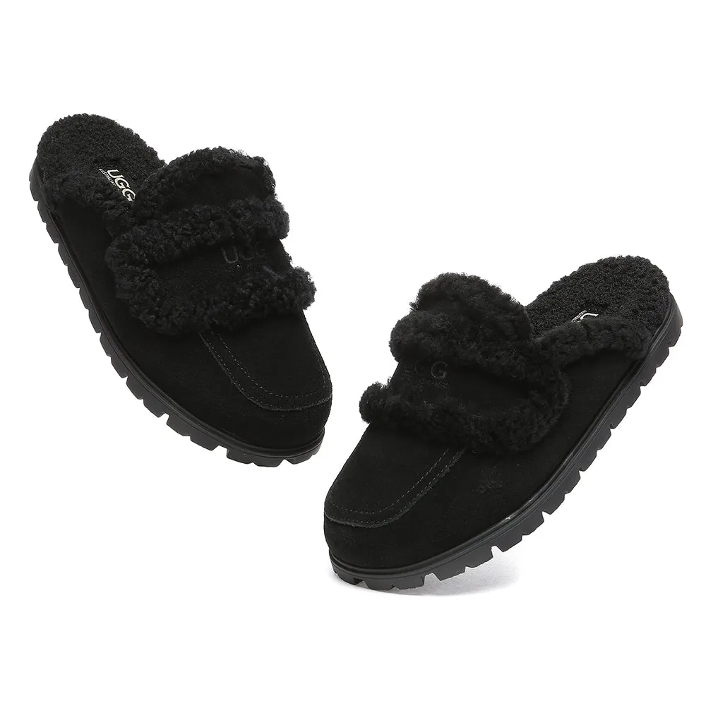 AUSTRALIAN SHEPHERD® UGG Slippers Sheepskin Wool Shearling Lined Remi #AS2054