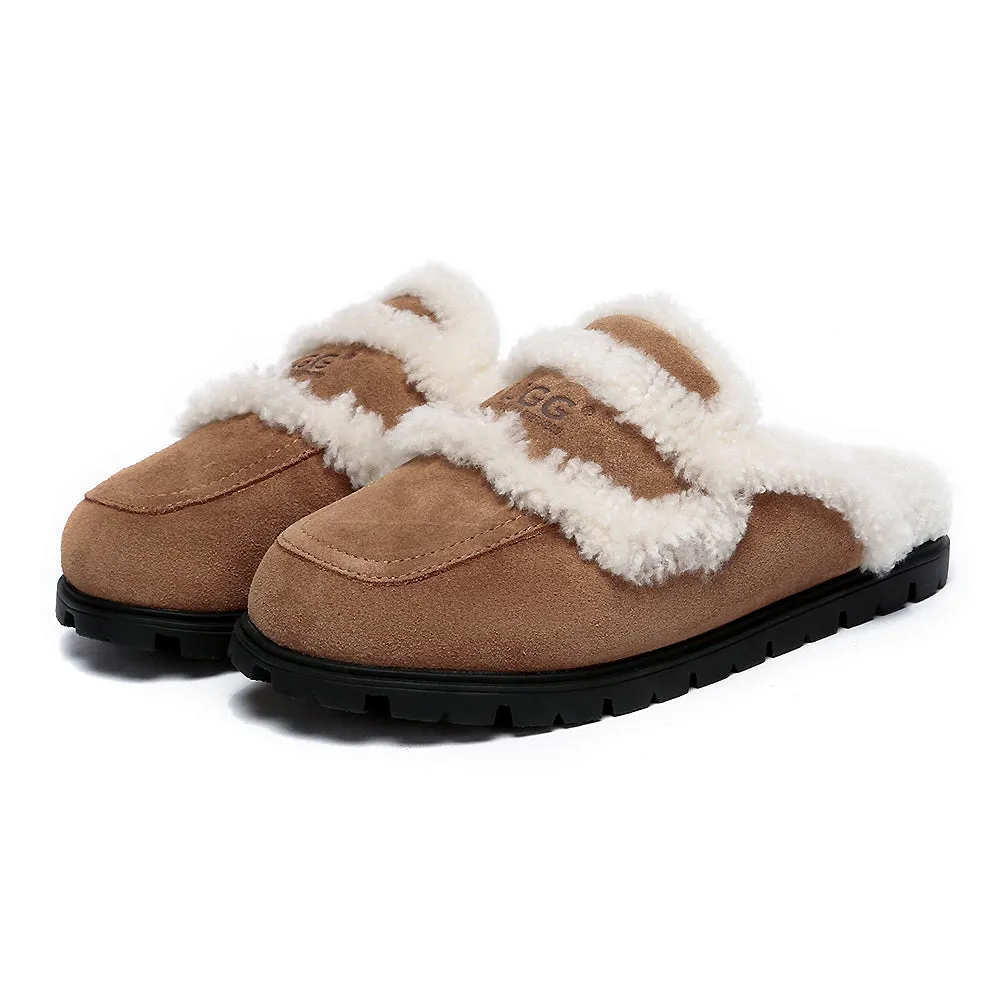 AUSTRALIAN SHEPHERD® UGG Slippers Sheepskin Wool Shearling Lined Remi #AS2054