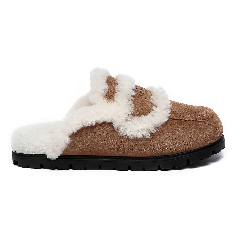 AUSTRALIAN SHEPHERD® UGG Slippers Sheepskin Wool Shearling Lined Remi #AS2054