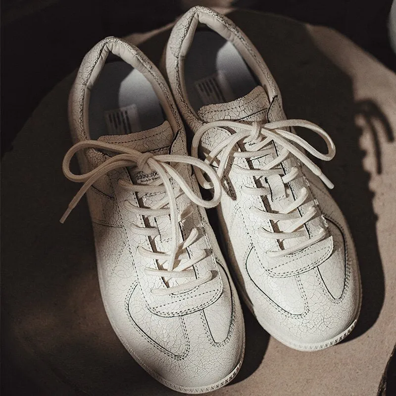 Breathable Leather Trainer Shoe