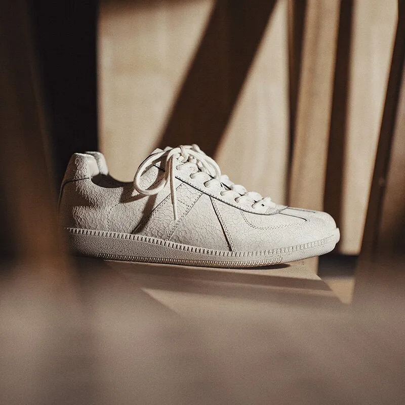 Breathable Leather Trainer Shoe