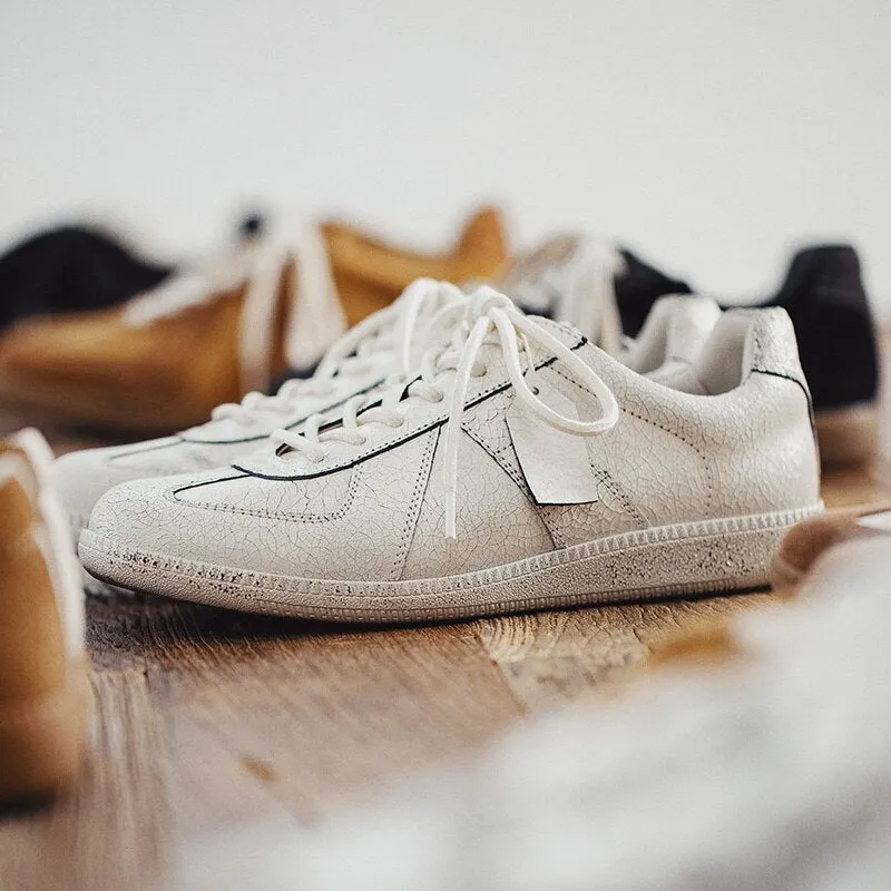 Breathable Leather Trainer Shoe