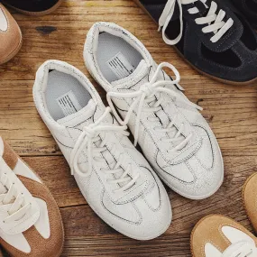 Breathable Leather Trainer Shoe