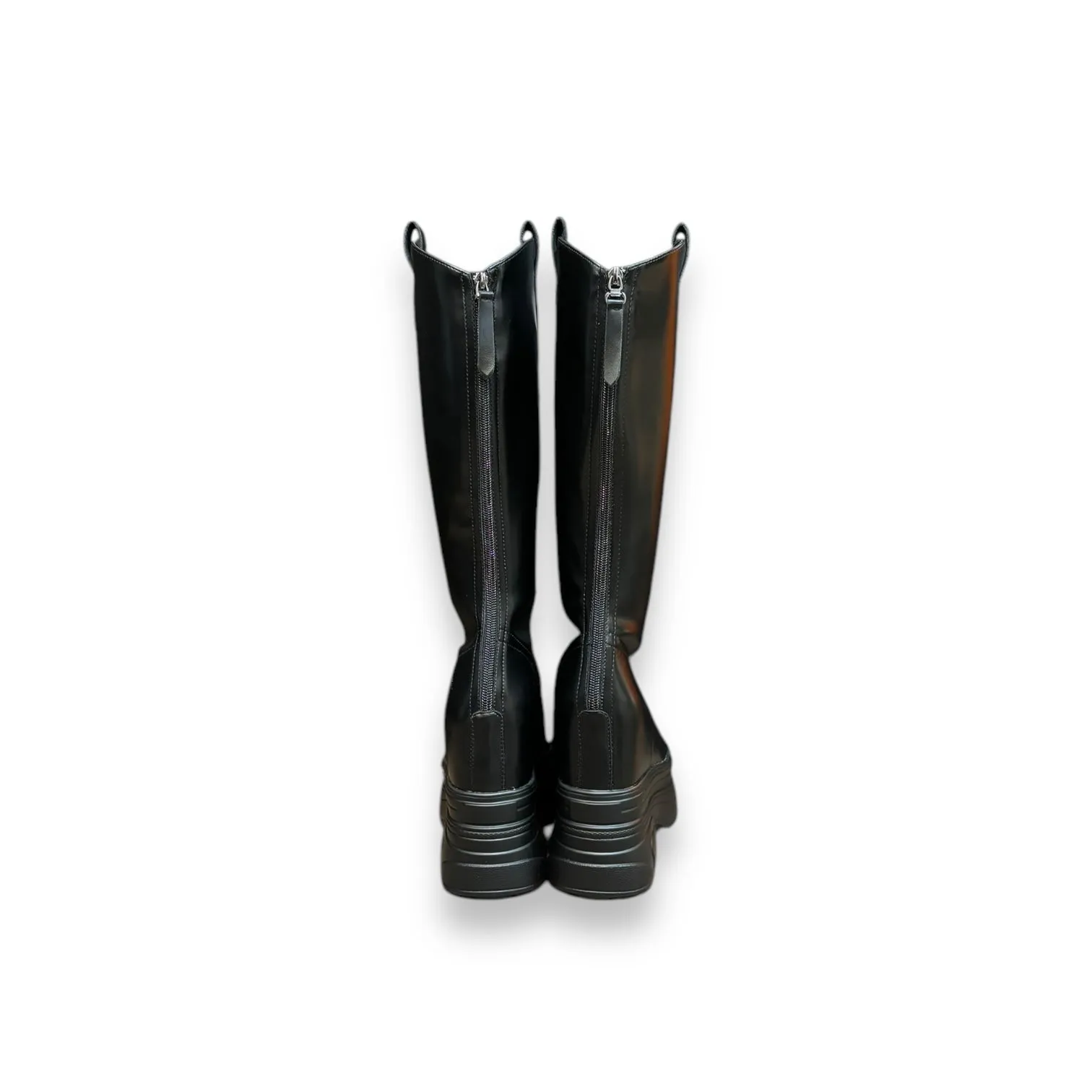 Calf Leather Hidden Heel Boots