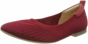 Caprice Women's 22113 Ballet Flats Red Knit