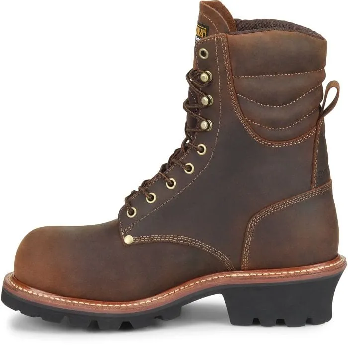 Carolina Men's Hemlock Brown Waterproof Composite Toe Logger Boots CA9854