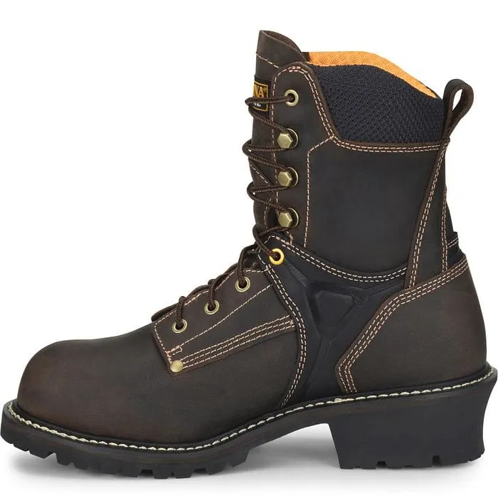 Carolina Men's Timber Brown Waterproof Composite Toe Logger Boots CA6921