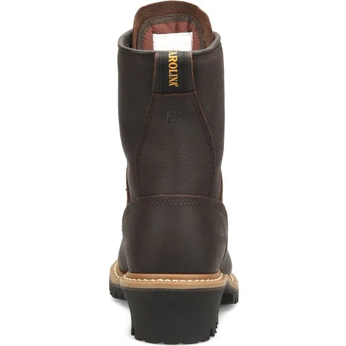 Carolina Women's Elm Dark Brown Round Toe Work Boots CA421