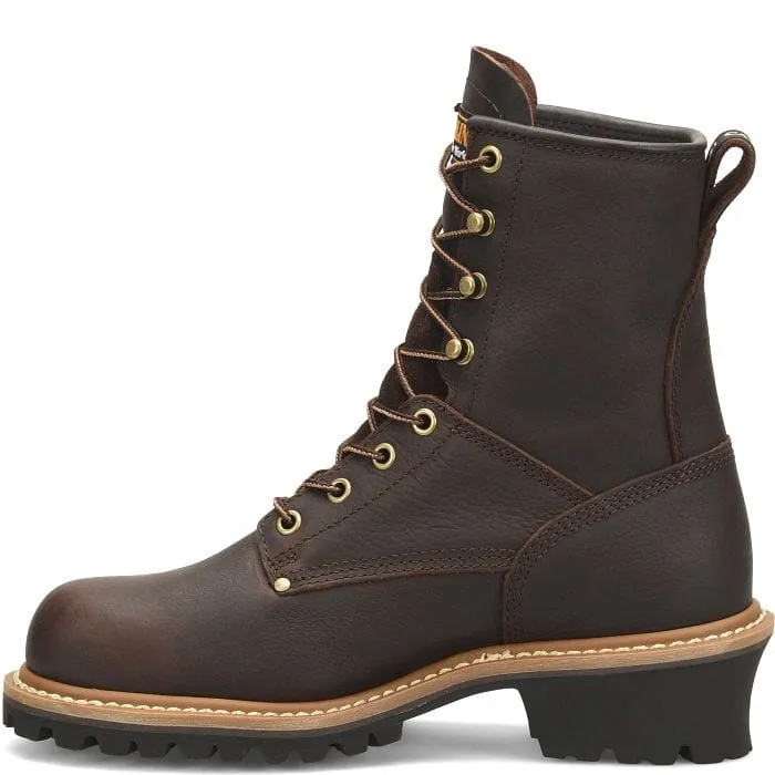 Carolina Women's Elm Dark Brown Round Toe Work Boots CA421