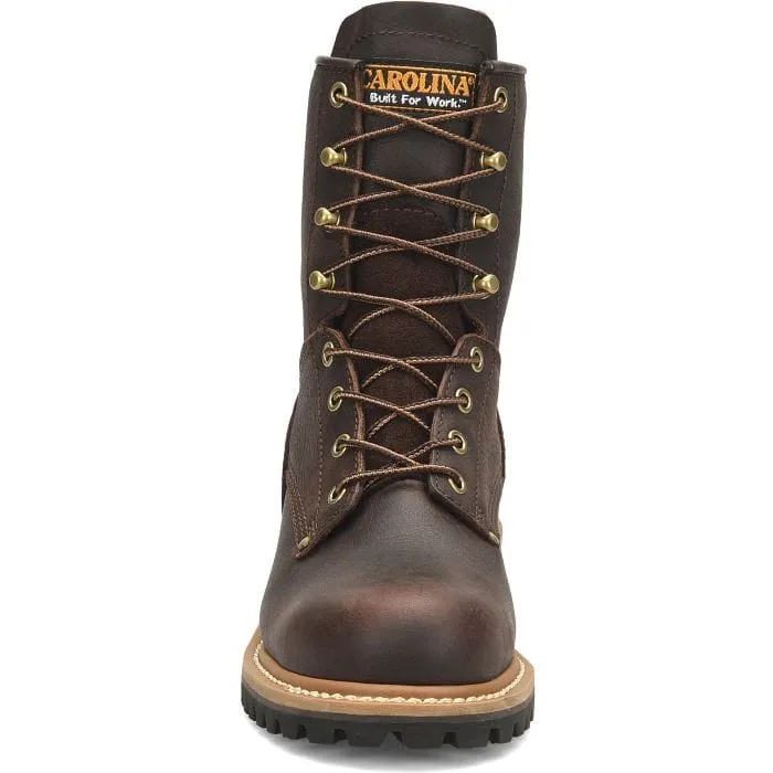 Carolina Women's Elm Dark Brown Round Toe Work Boots CA421