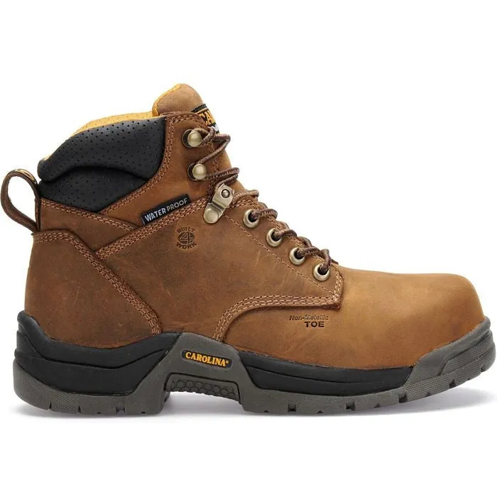 Carolina Women's Raleigh 6" Comp Toe Waterproof Slip Resist Work Boot -Brown- CA1620