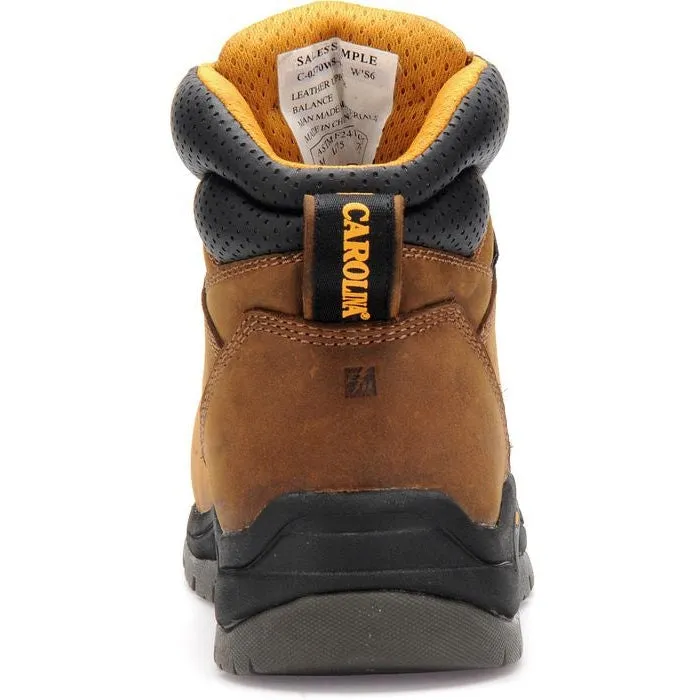 Carolina Women's Raleigh 6" Comp Toe Waterproof Slip Resist Work Boot -Brown- CA1620