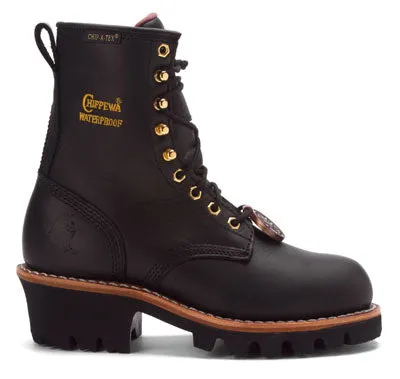 CHIPPEWA TINSLEY STEEL TOE LOGGER BLACK - WOMENS