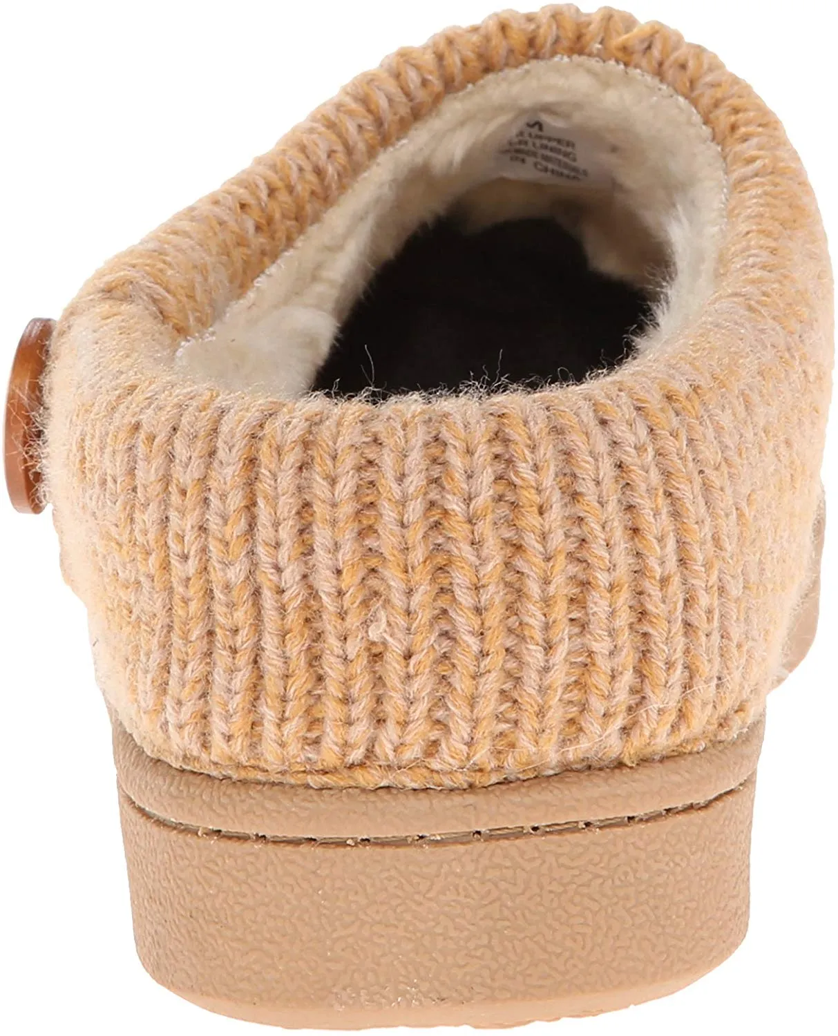 Clarks Women's Knit Scuff Leather Slipper Mules Cinnamon Tan Suede (6, Cinnamon)