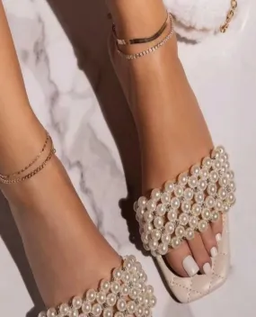 Cream Pearl  Single Strap