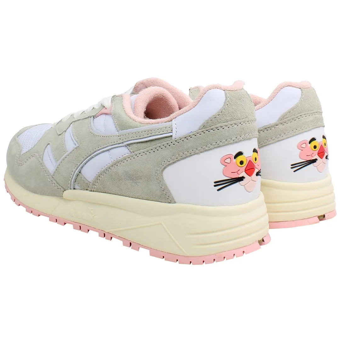 Diadora LC23 N9002 Mens White/Pink Trainers