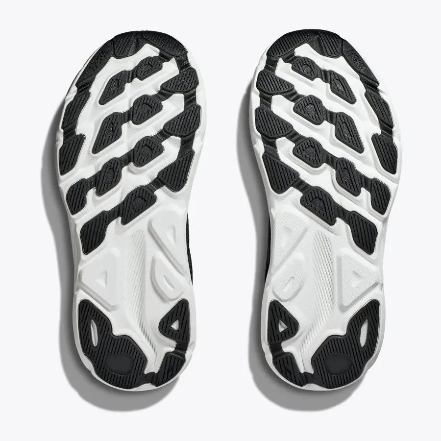 Hoka Women's Clifton 9 Running Shoes Black / White