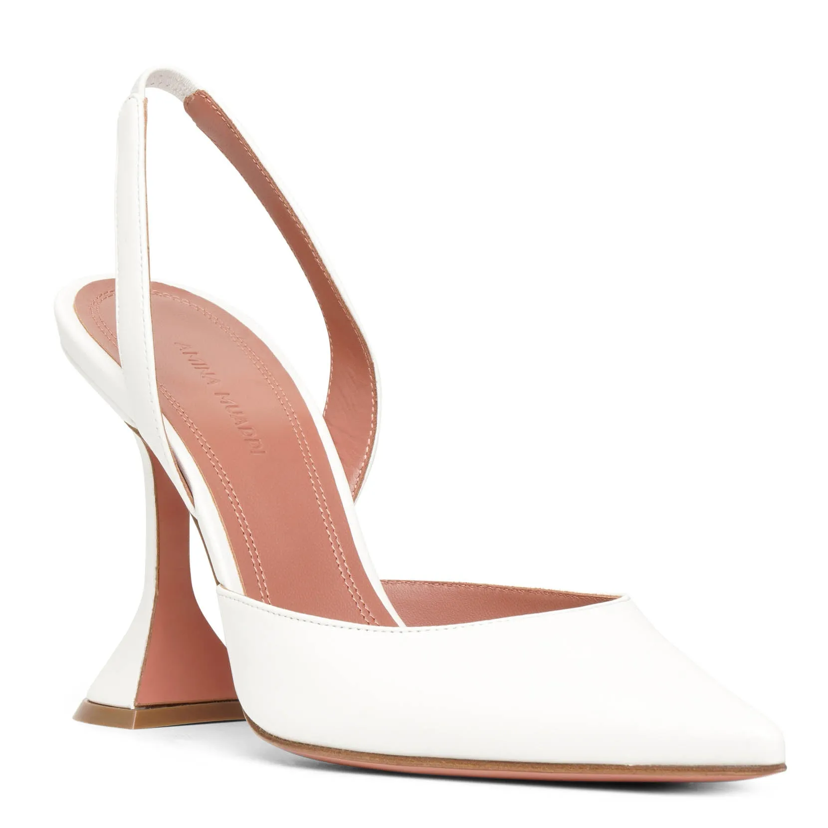 Holli sling 95 white nappa pumps