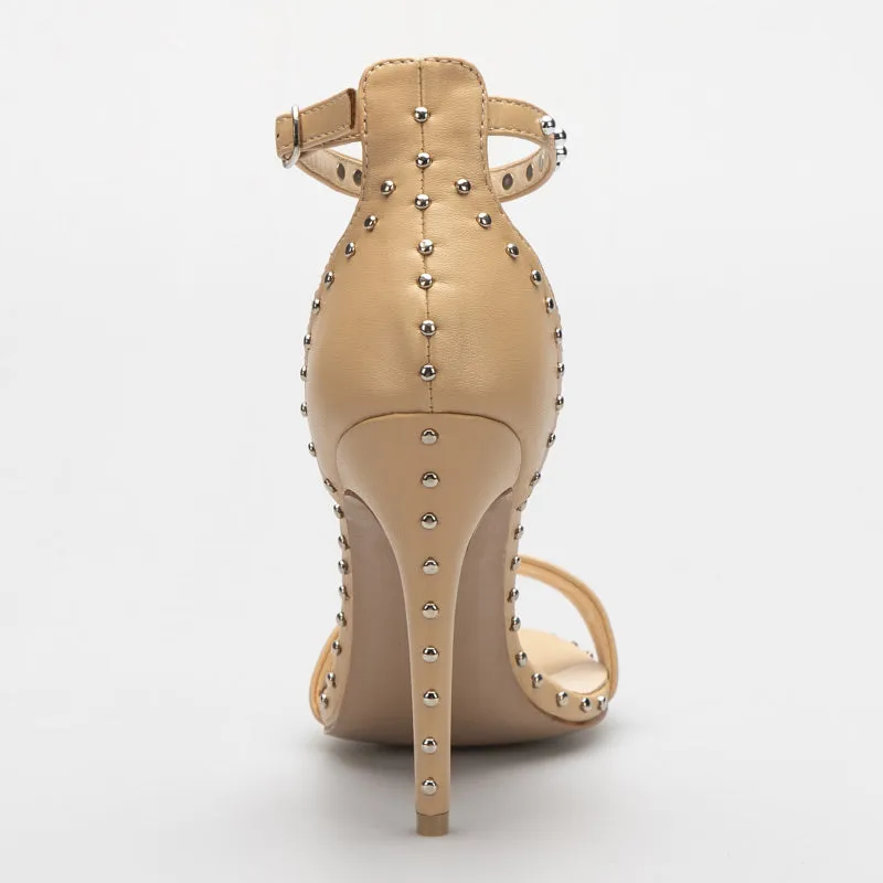 Josie Riveted Strap Sandals - 2 Colors