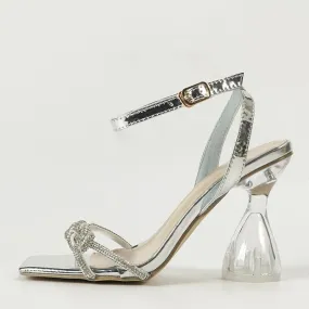 Lotus Blossom Rhinestone Sandals