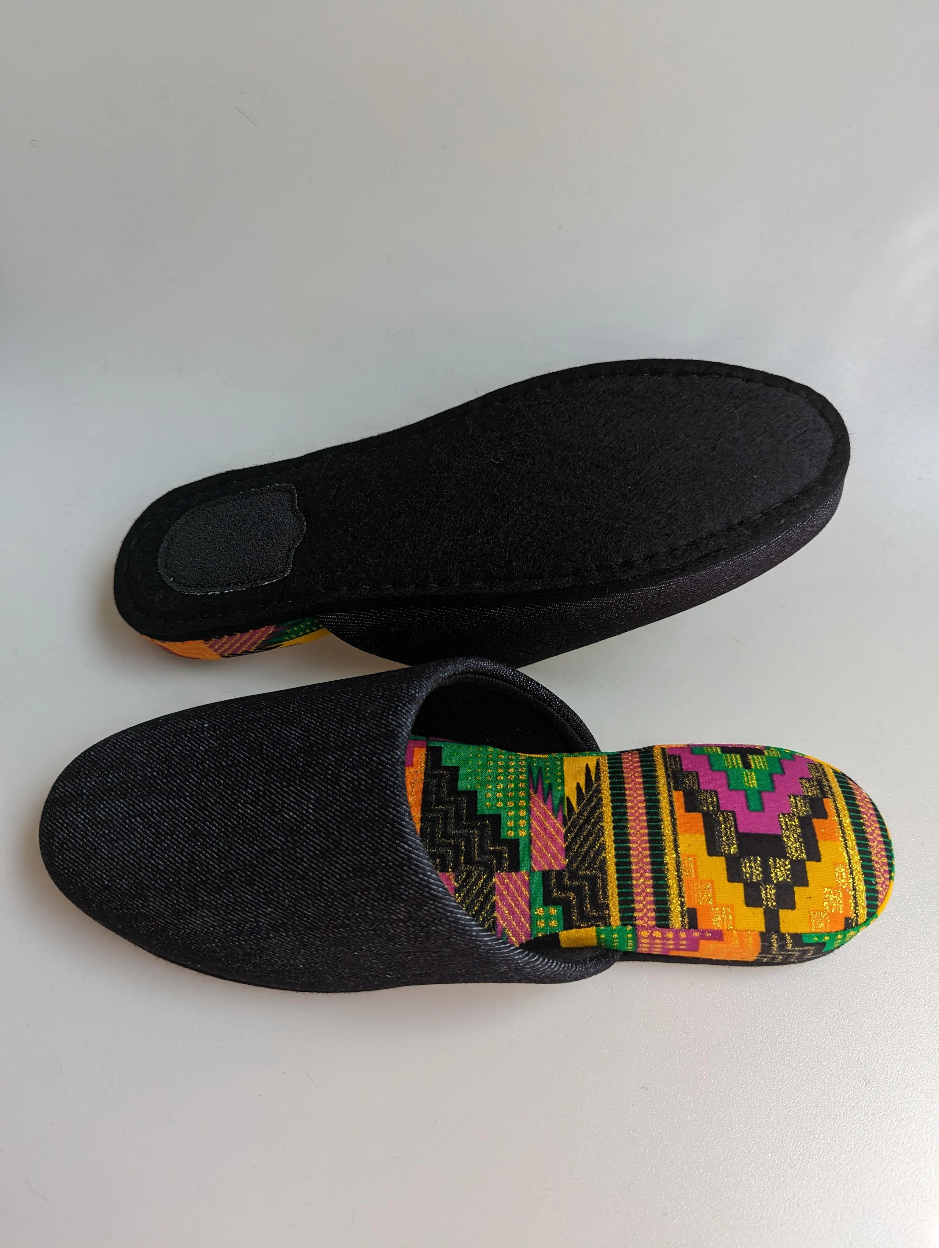 Medium | Denim Mix Slippers 2023AW-M04 lamé