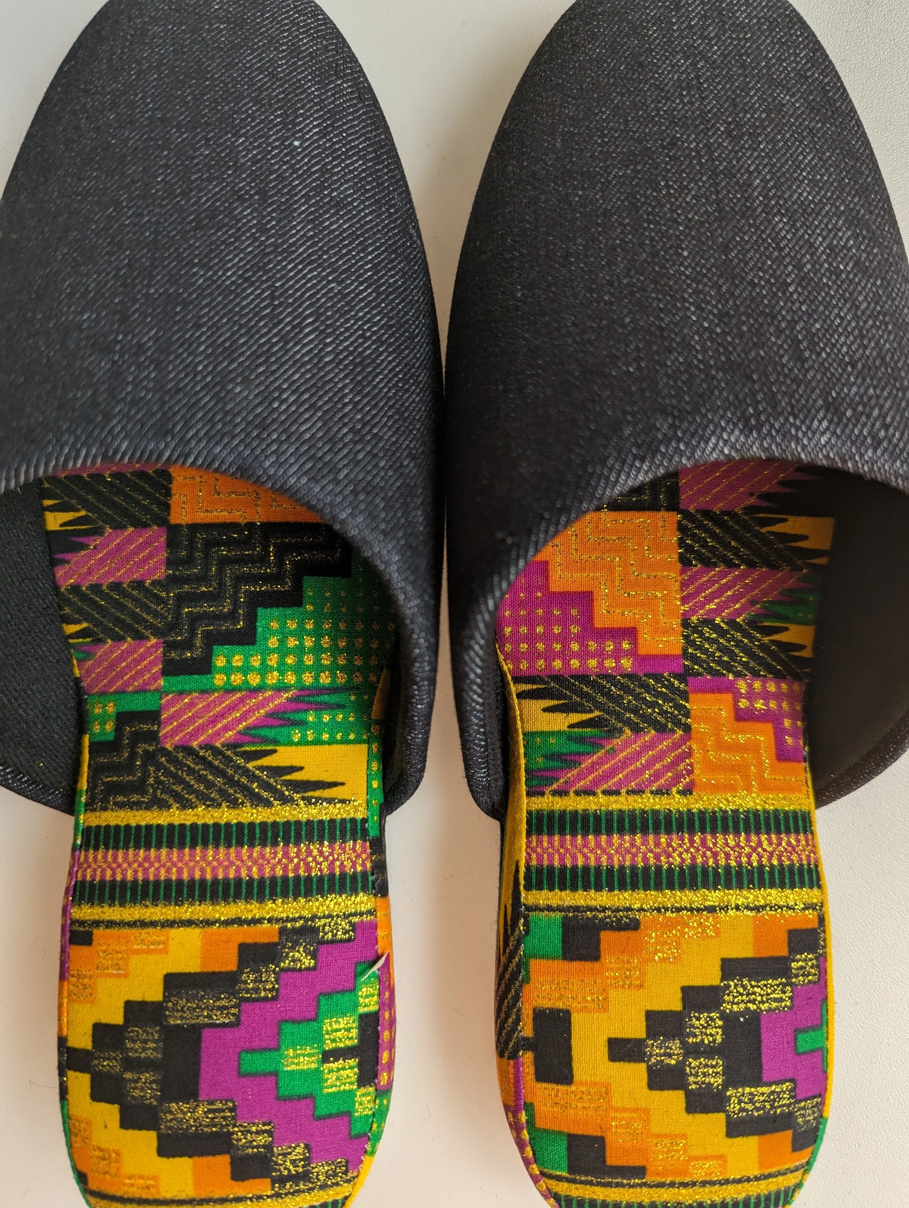 Medium | Denim Mix Slippers 2023AW-M04 lamé