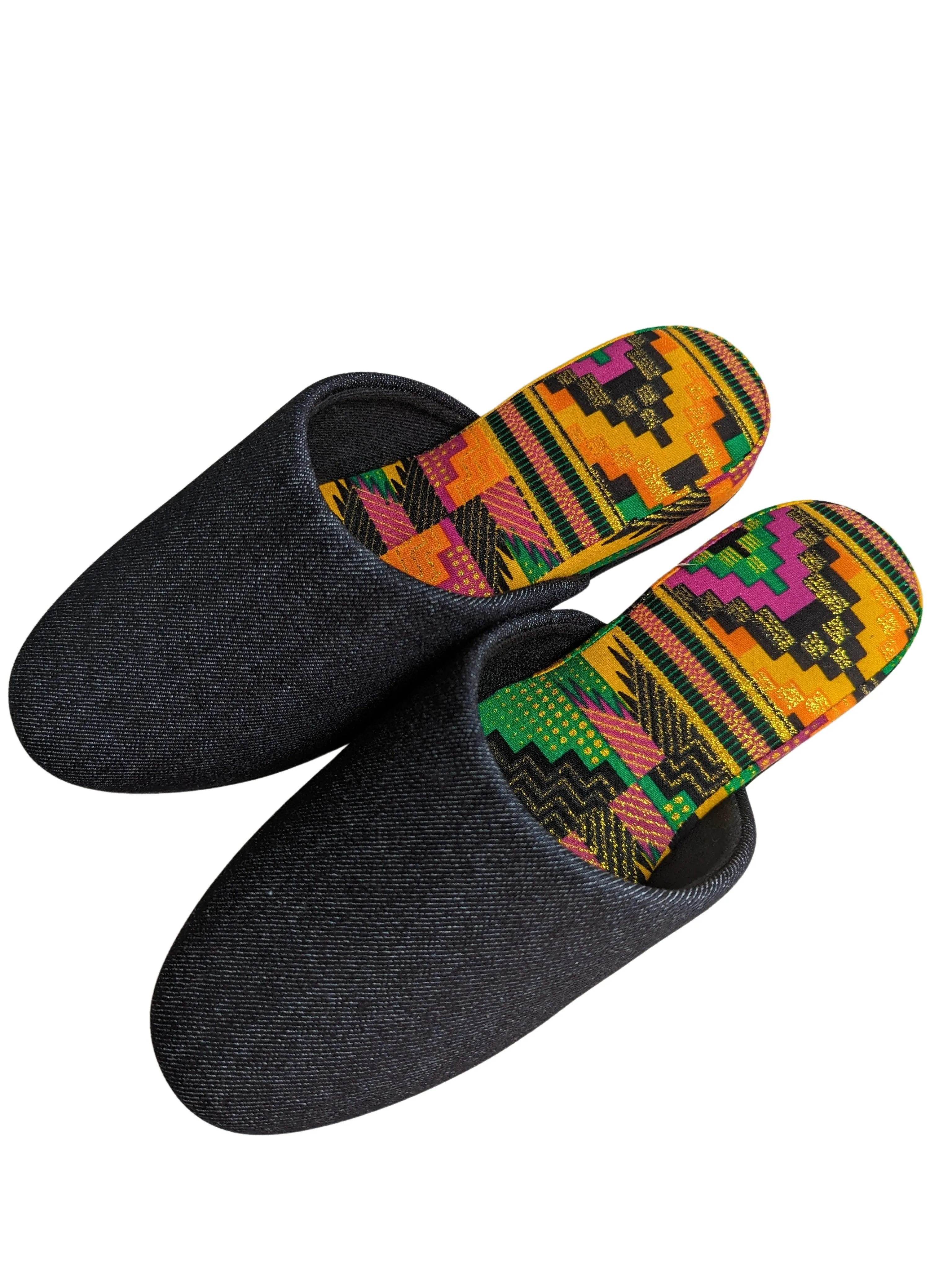 Medium | Denim Mix Slippers 2023AW-M04 lamé