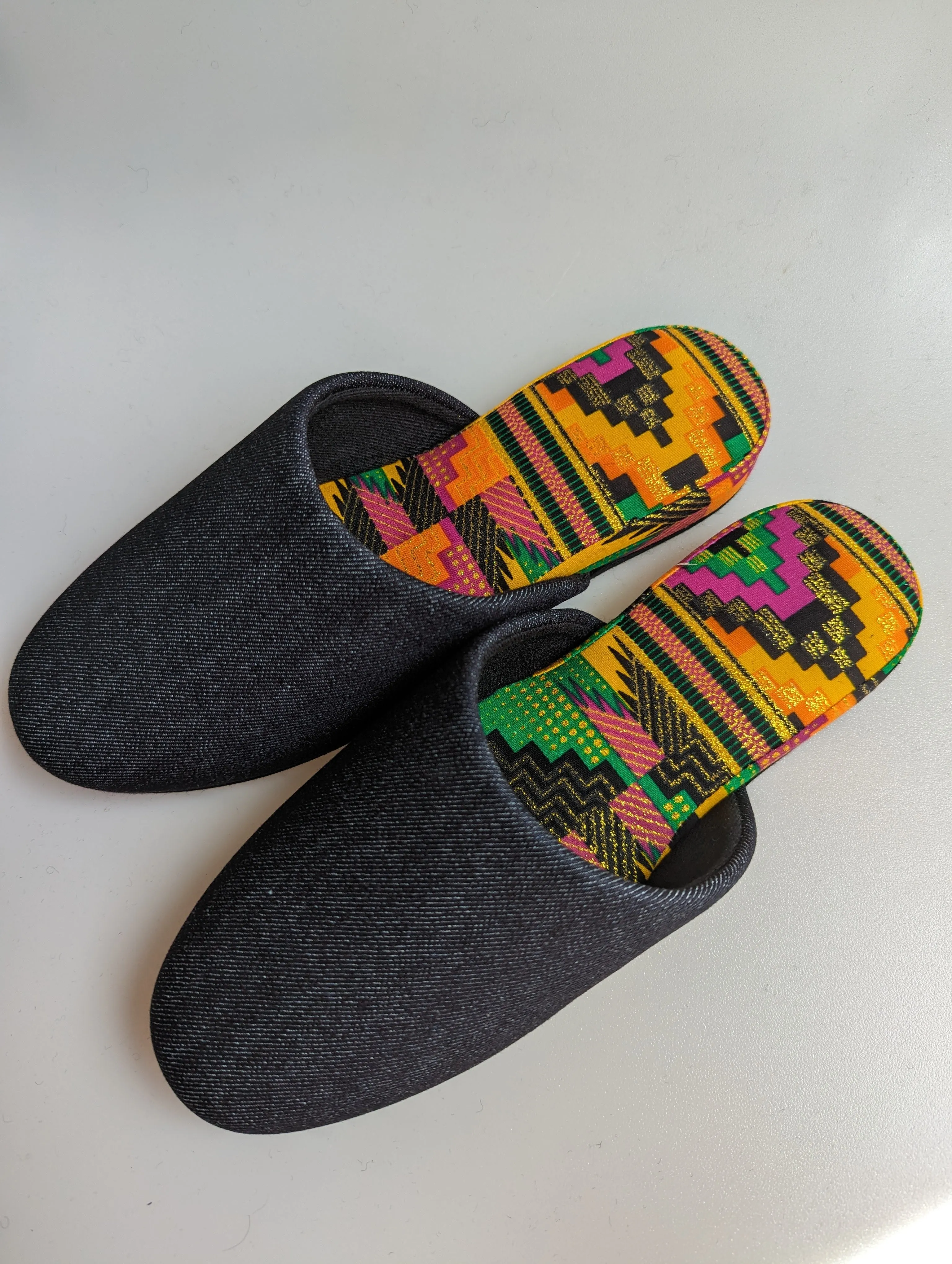 Medium | Denim Mix Slippers 2023AW-M04 lamé