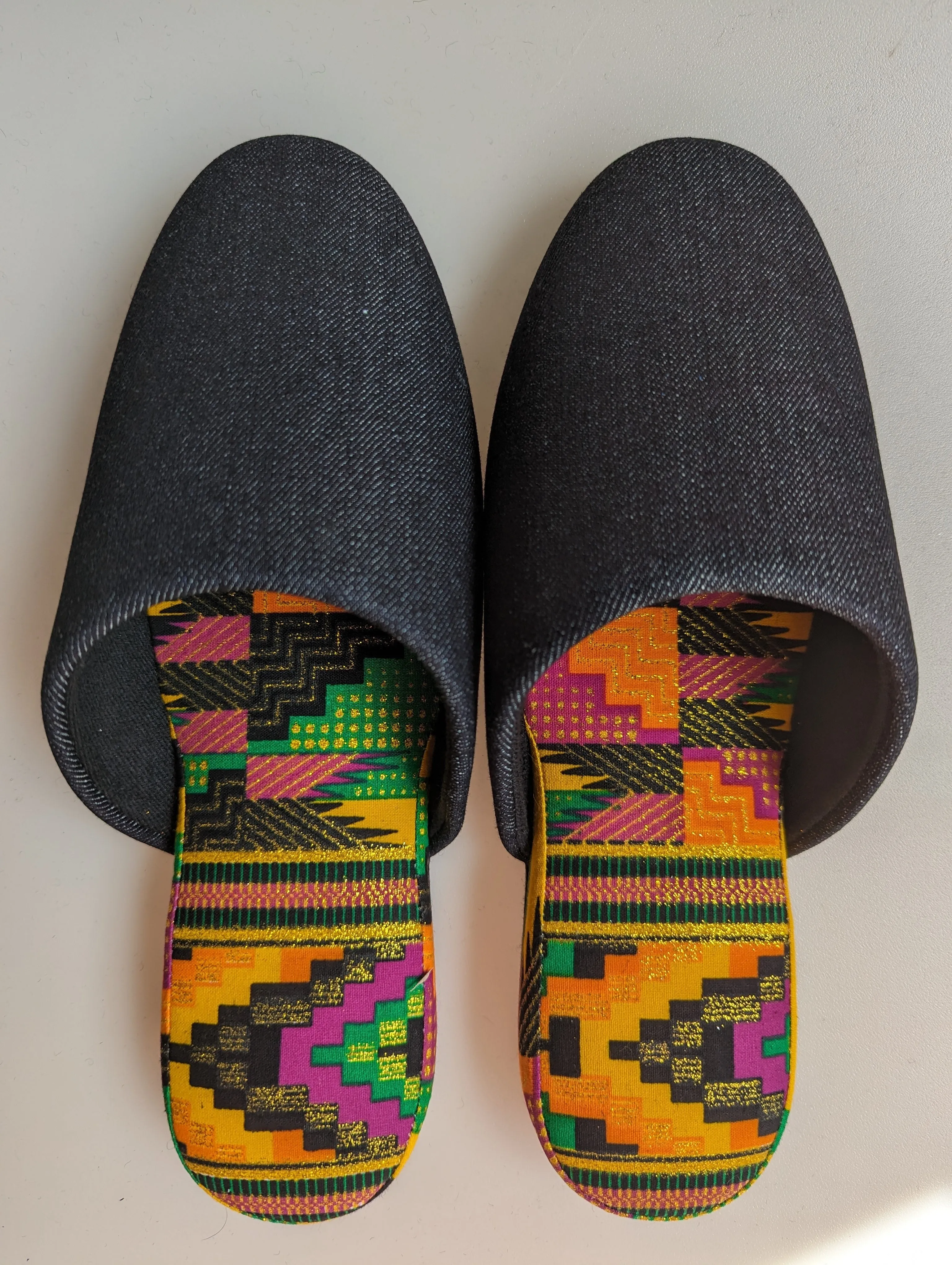 Medium | Denim Mix Slippers 2023AW-M04 lamé