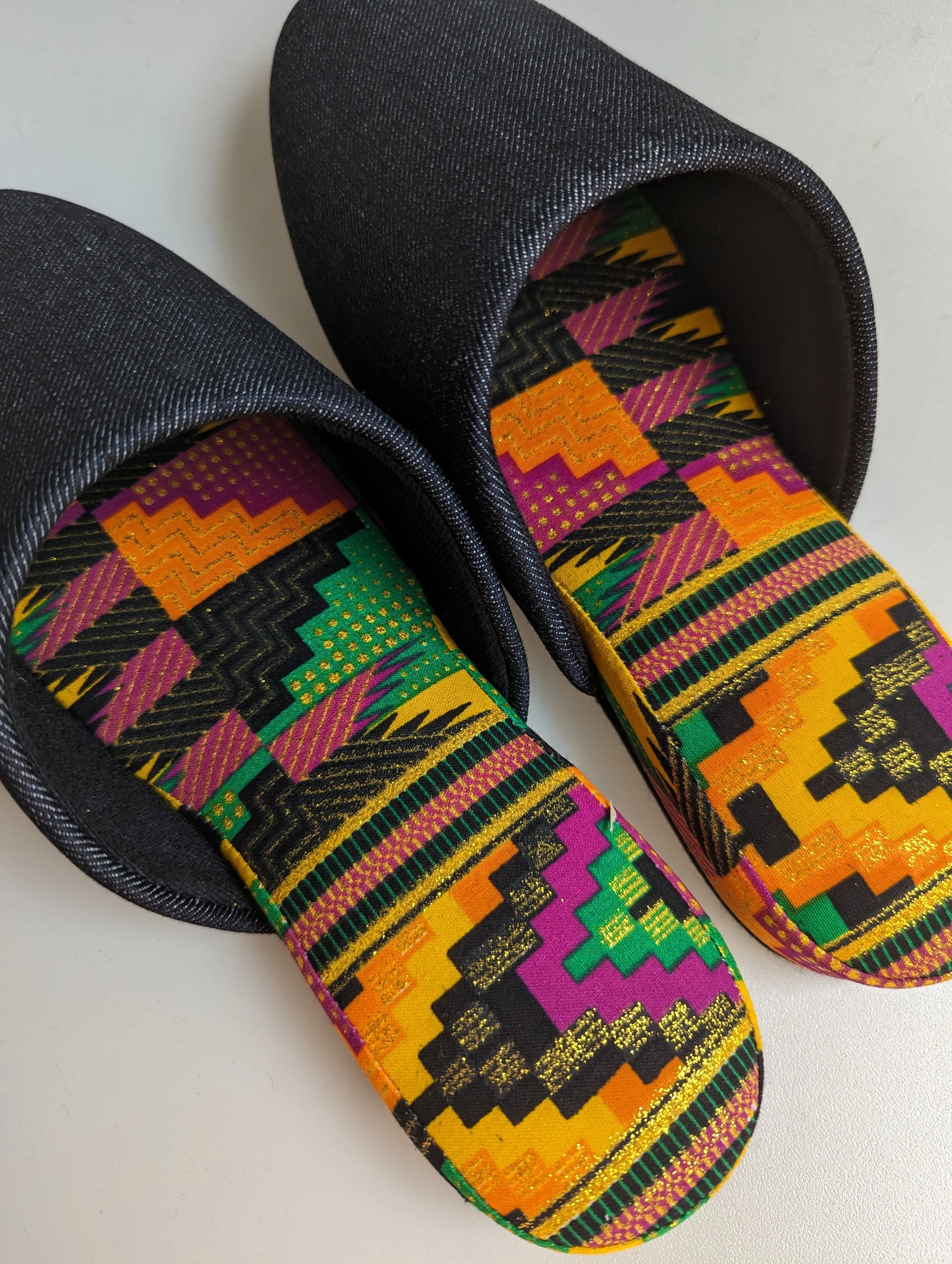 Medium | Denim Mix Slippers 2023AW-M04 lamé