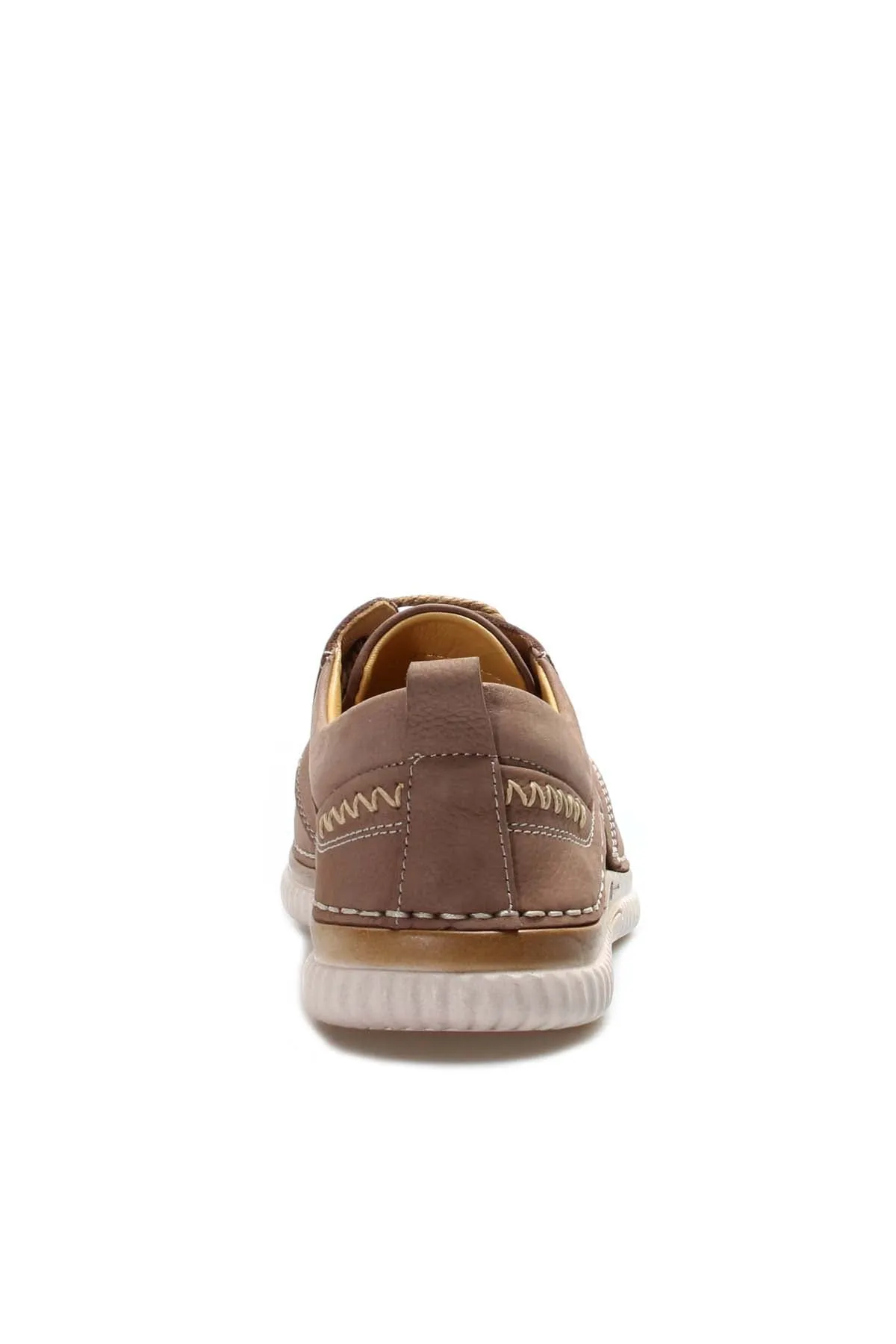 Men's Beige Perforated Slip-On Loafers with Cushioned Sole - Wessi