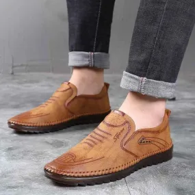 Men's Casual Shoes MCSAS27 Microfiber Leather Bussiness Loafers