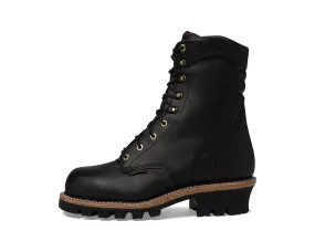 Men's Mens chippewa super dna 9 waterproof insulated steel toe logger  (Wide)
