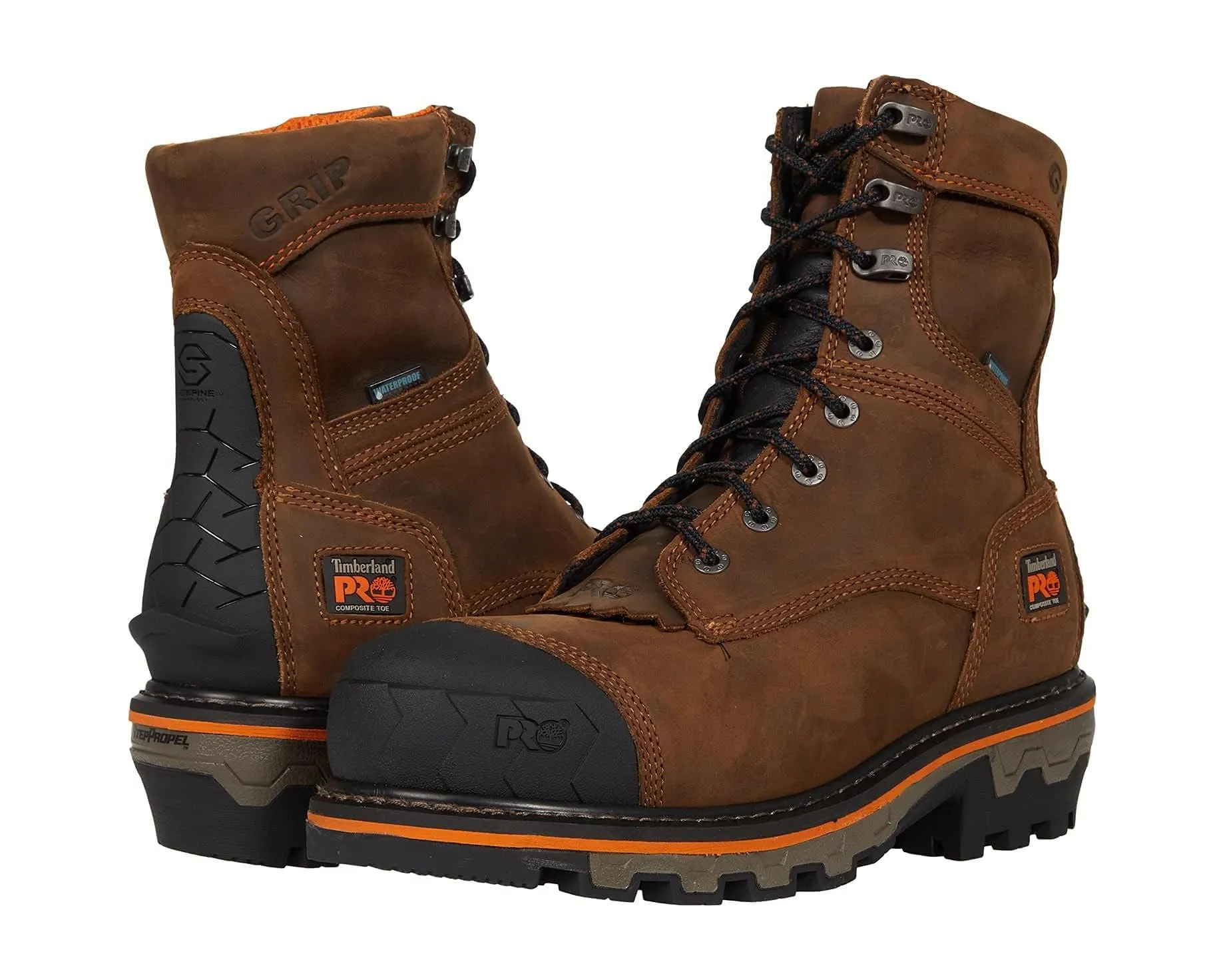 Men's Timberland PRO Boondock HD Logger 8" Composite Safety Toe Insulated Waterproof