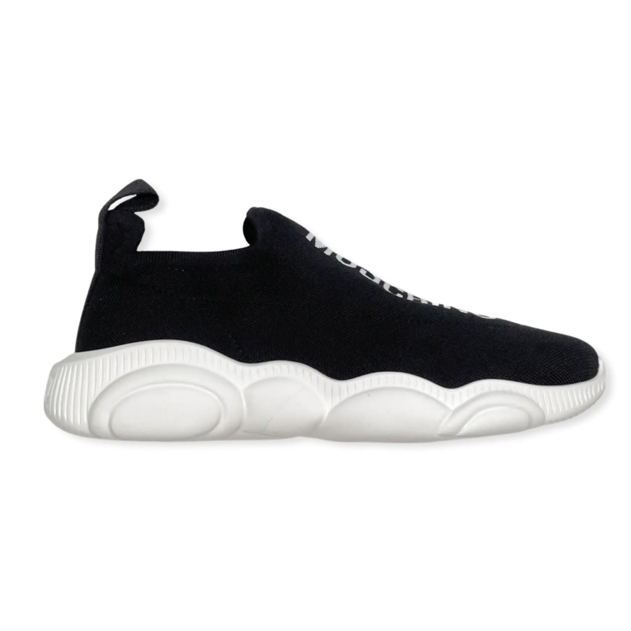 Moschino (black knit logo sock shoes)