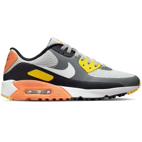 Nike Air Max 90 G Waterproof Spikeless Shoes - Smoke Grey/Black/Orange