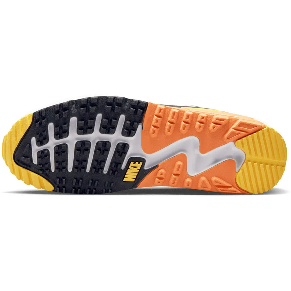 Nike Air Max 90 G Waterproof Spikeless Shoes - Smoke Grey/Black/Orange