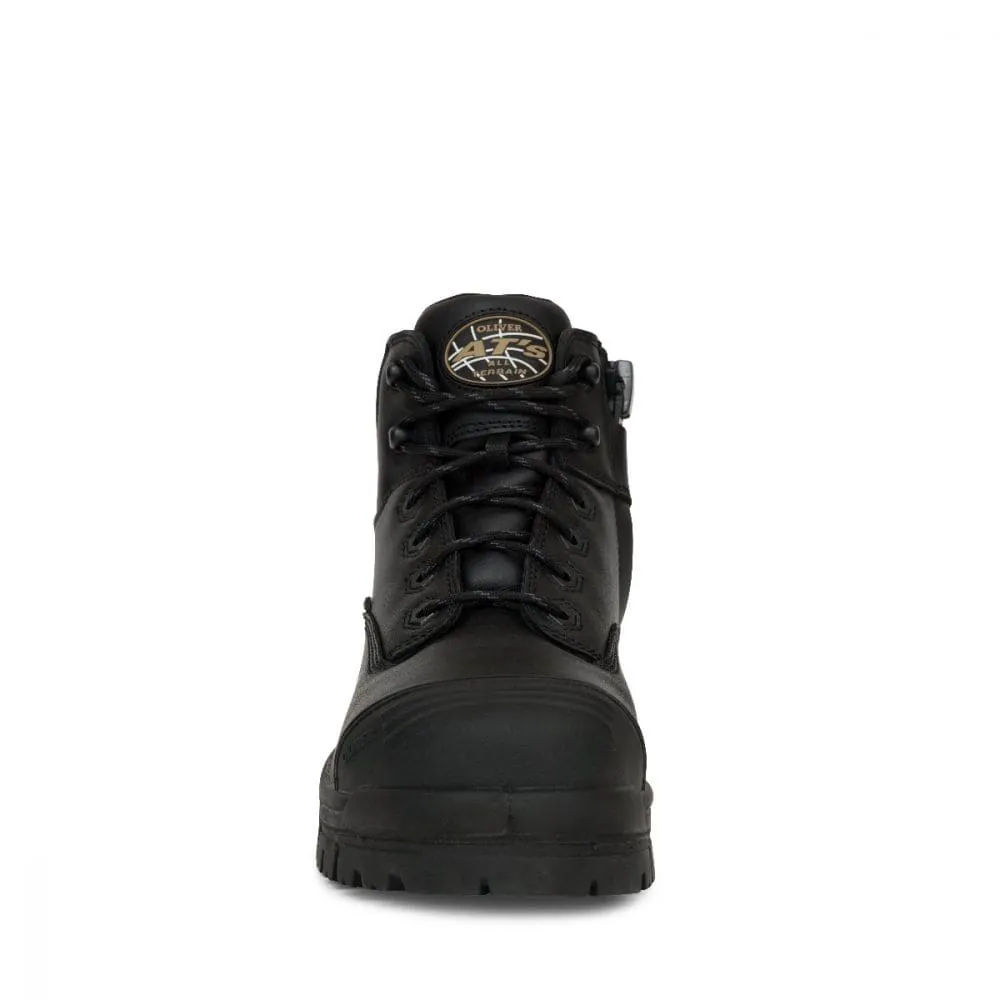 Oliver Zip 130mm Black Composite Safety Toe Hiker Boot - 45-640Z