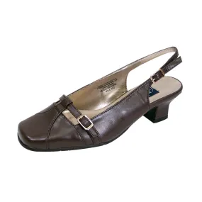 PEERAGE Louisa Women's Wide Width Leather Slingback Shoes
