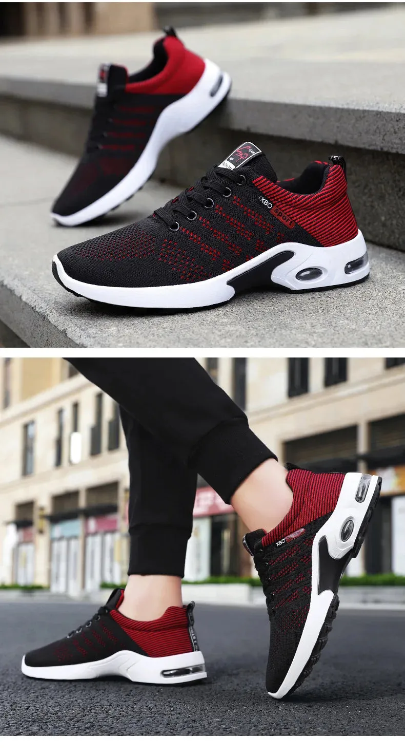 Professional White Running Shoes – Lightweight Designer Mesh Sneakers