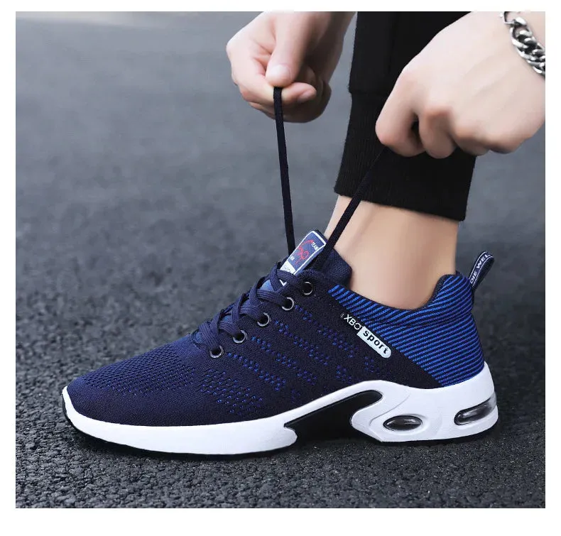 Professional White Running Shoes – Lightweight Designer Mesh Sneakers