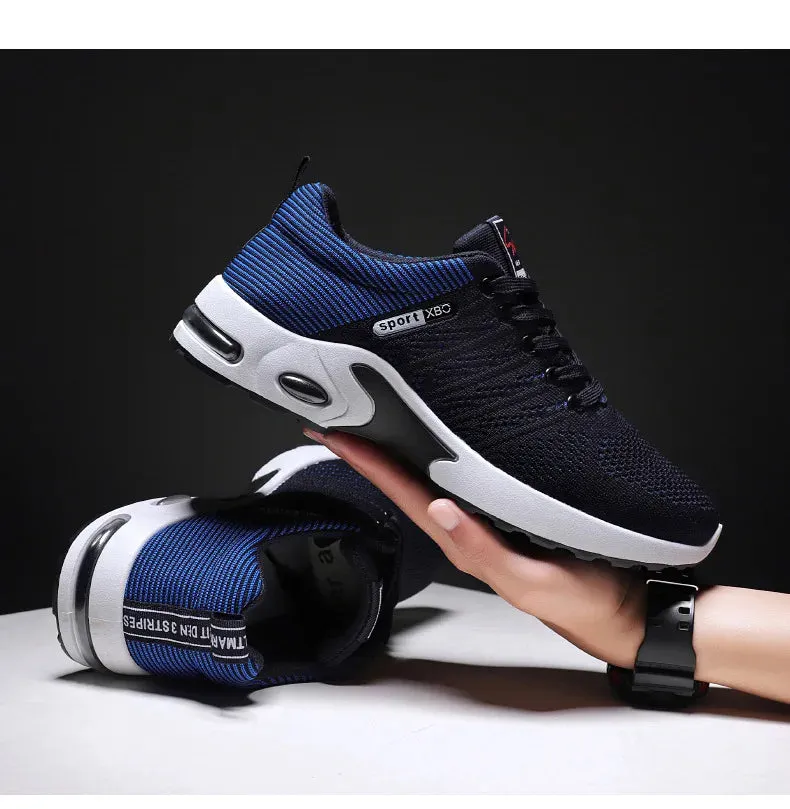 Professional White Running Shoes – Lightweight Designer Mesh Sneakers